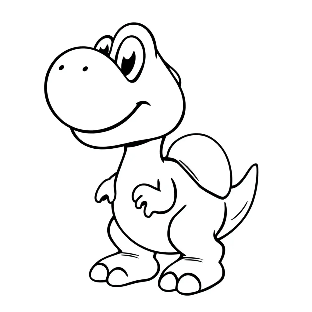 Yoshi coloring page