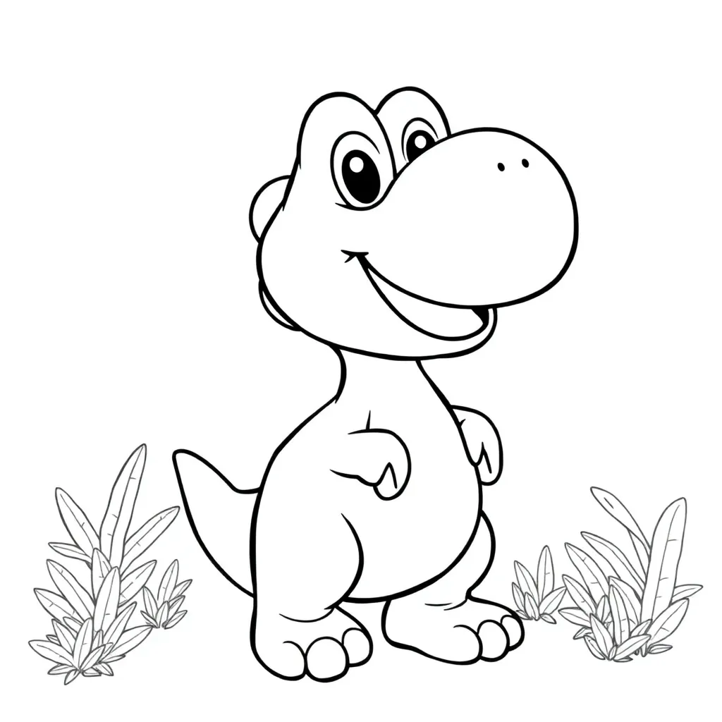 Yoshi coloring page