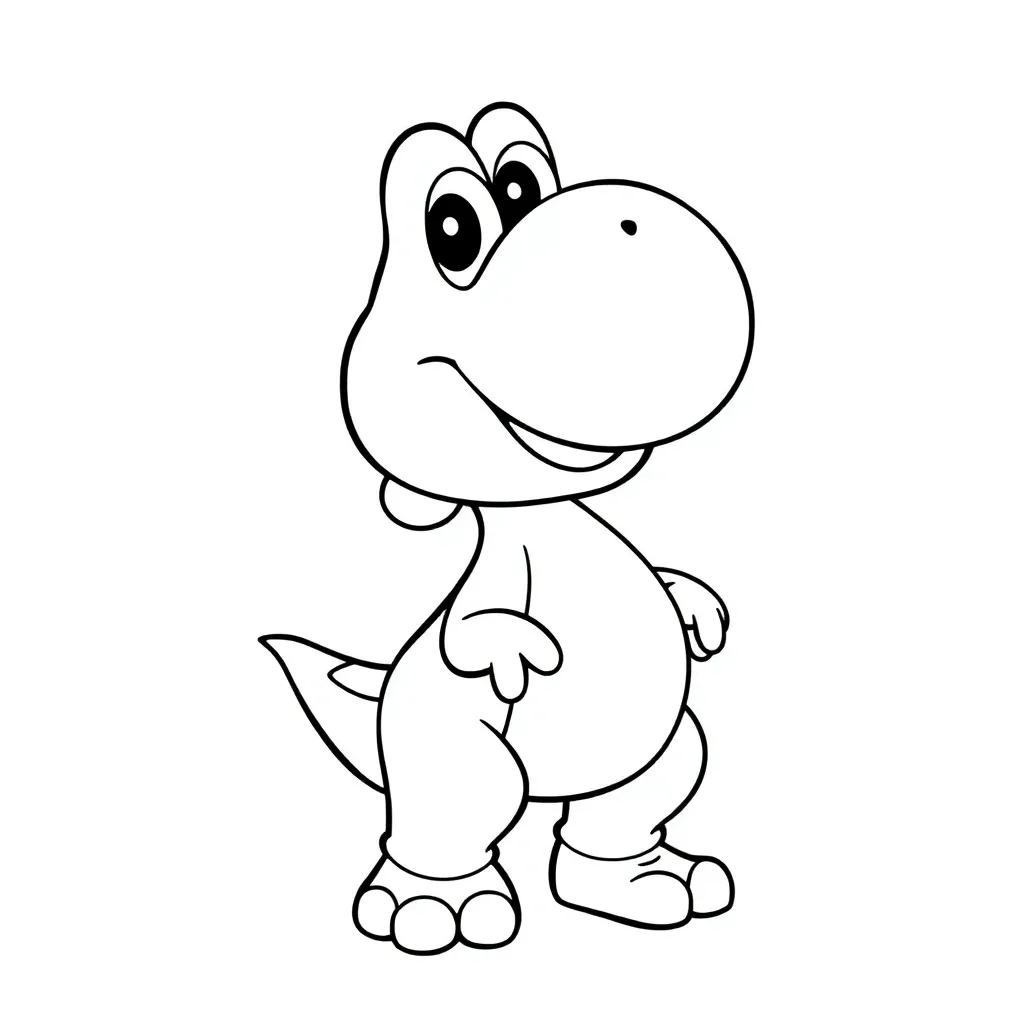 Yoshi coloring page