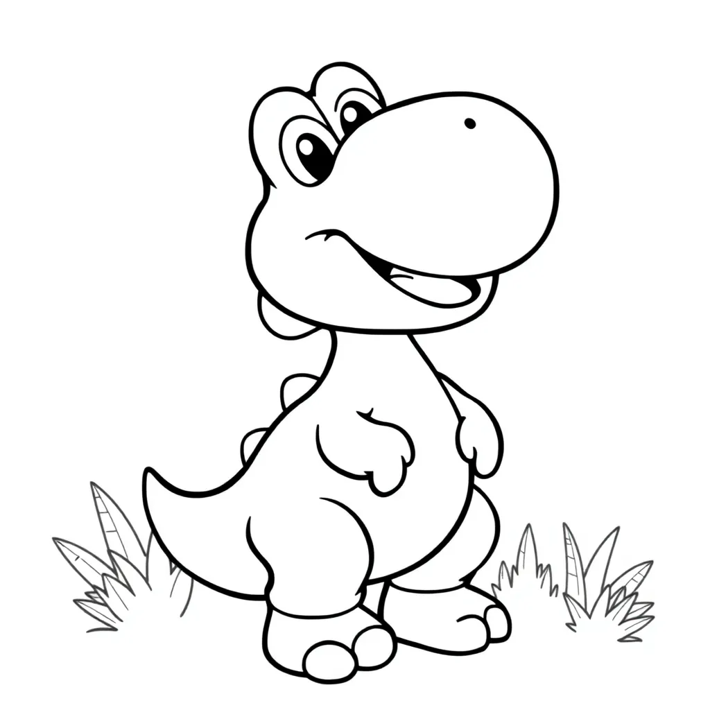 Yoshi coloring page