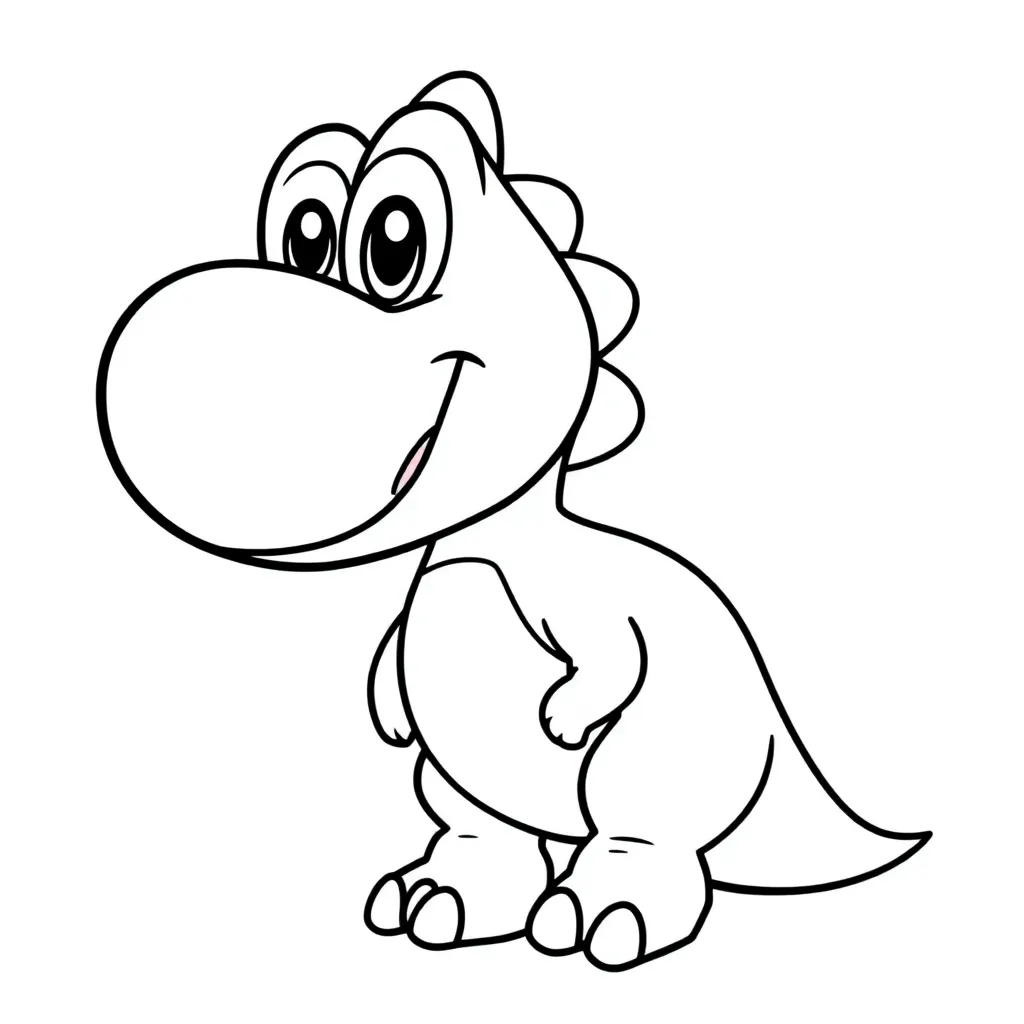 Yoshi coloring page