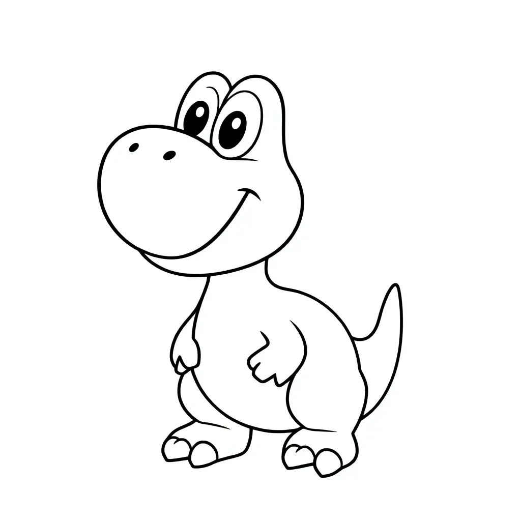 Yoshi coloring page