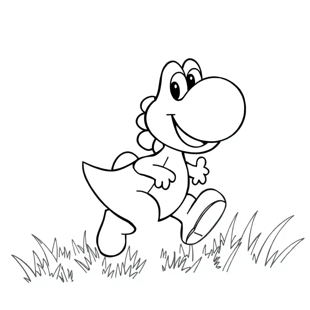 Yoshi coloring page
