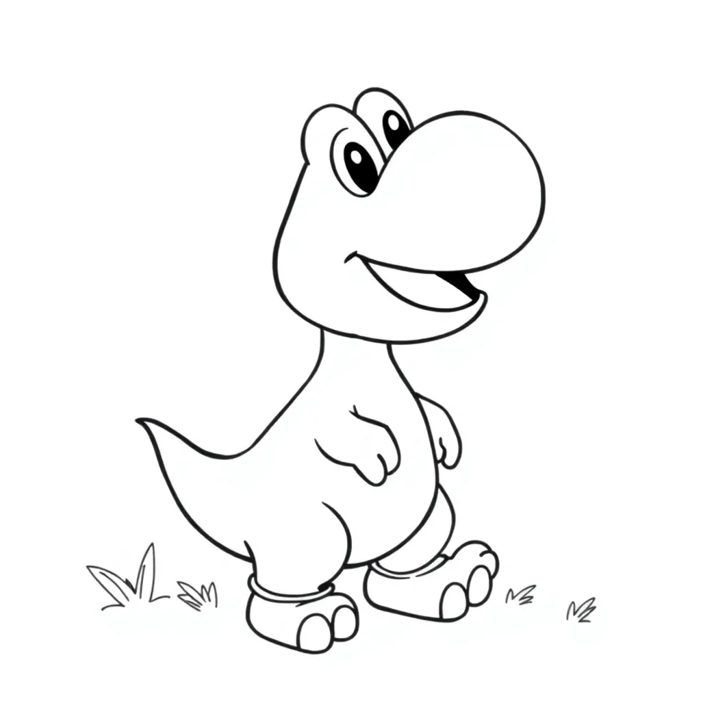 Yoshi coloring page