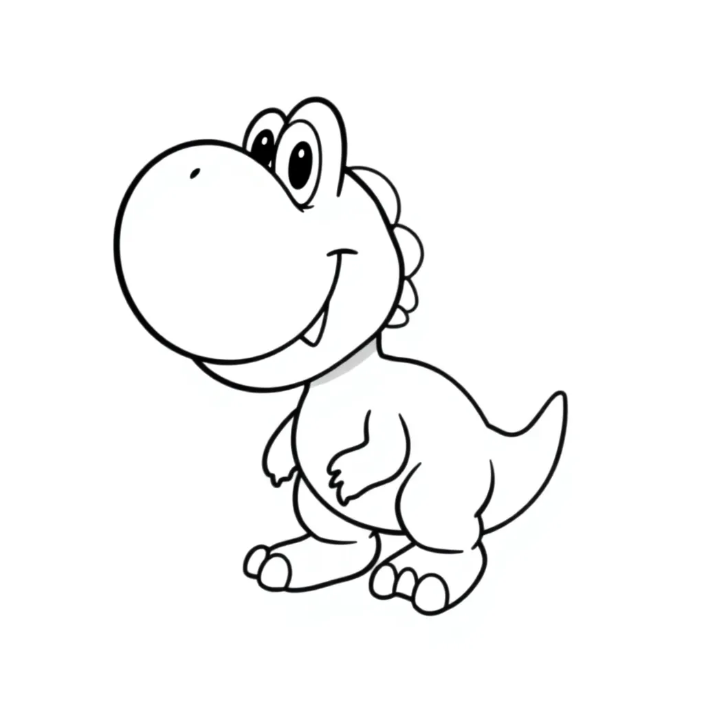 Yoshi coloring page