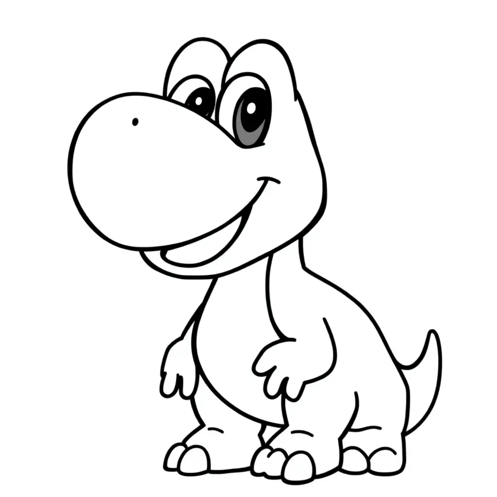 Yoshi coloring page