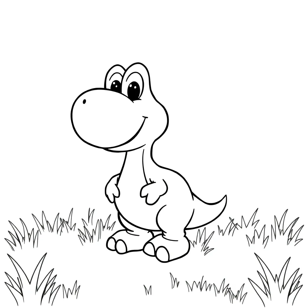 Yoshi coloring page