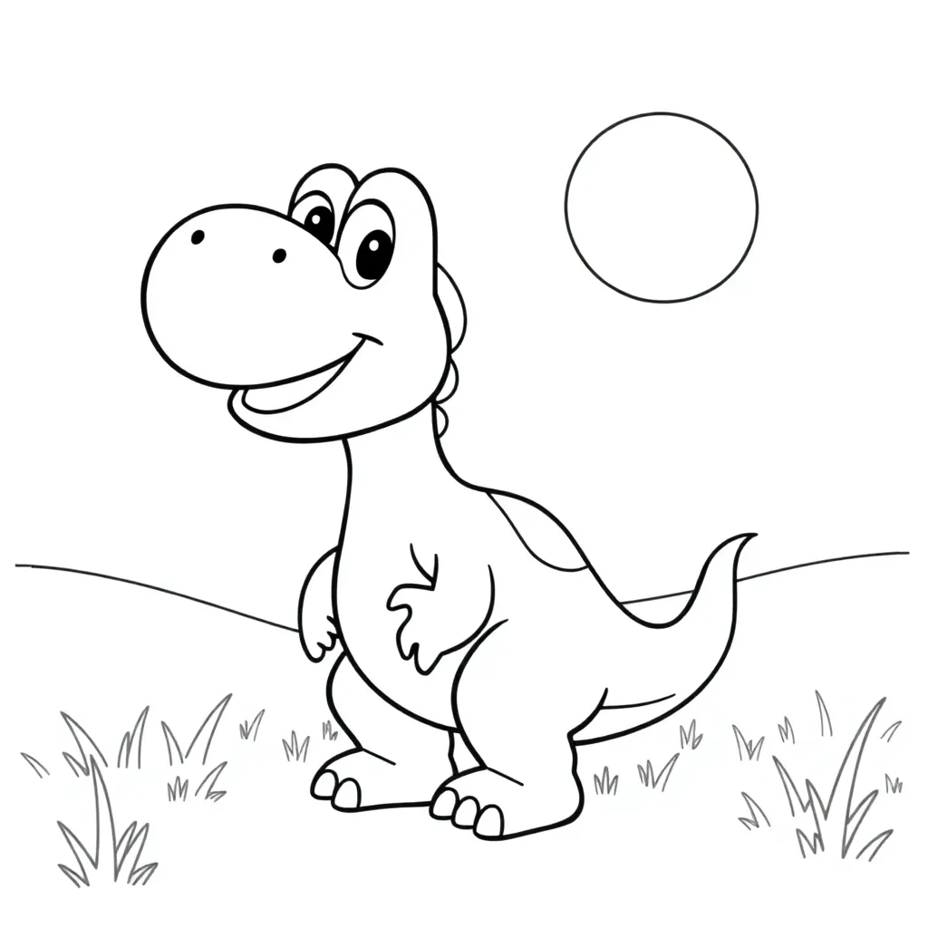 Yoshi coloring page