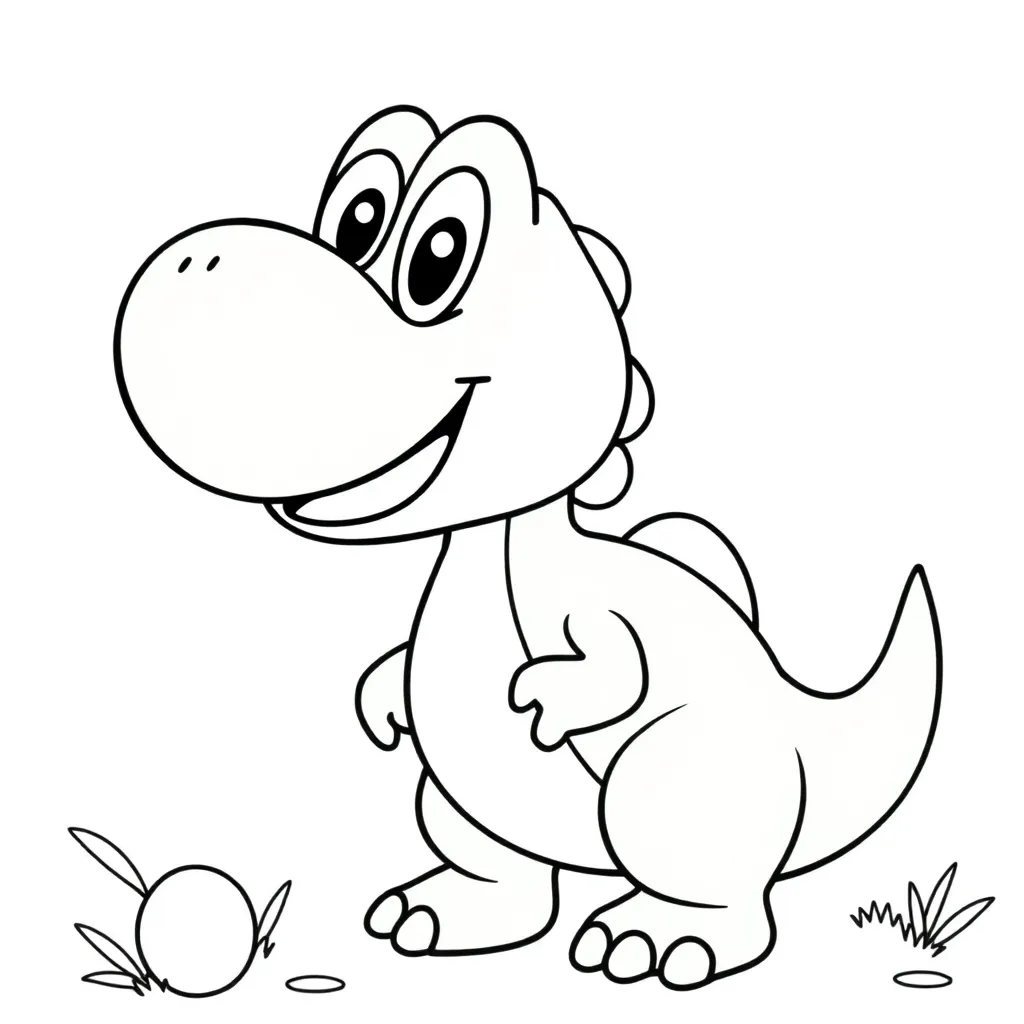 Yoshi coloring page