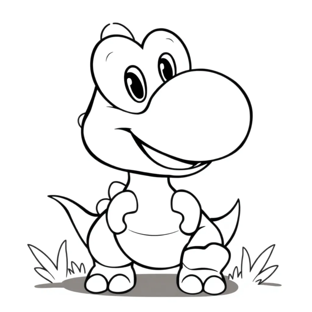 Yoshi coloring page