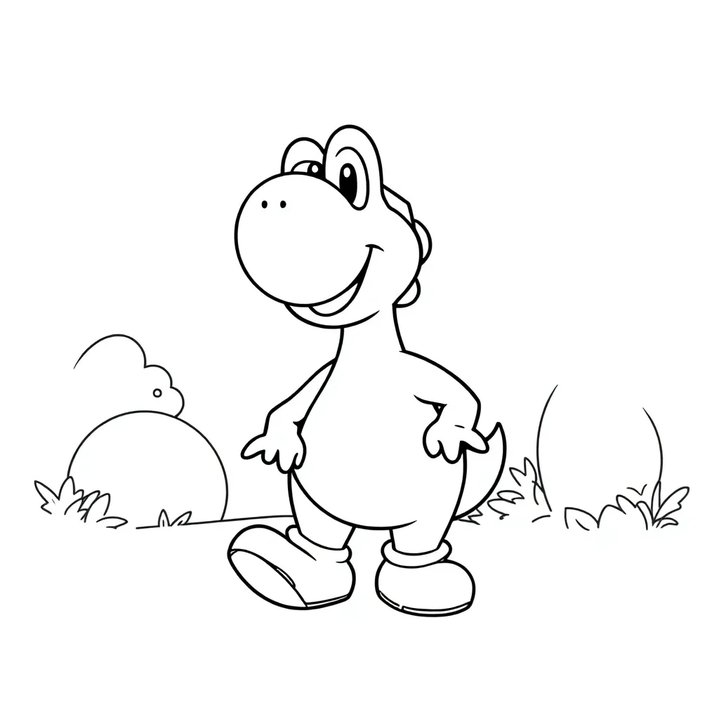 Yoshi coloring page