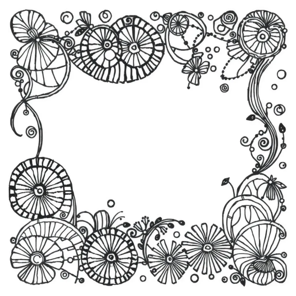 Zentangle coloring page