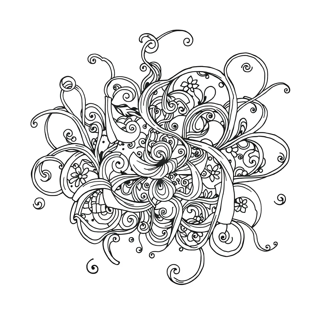 Zentangle coloring page