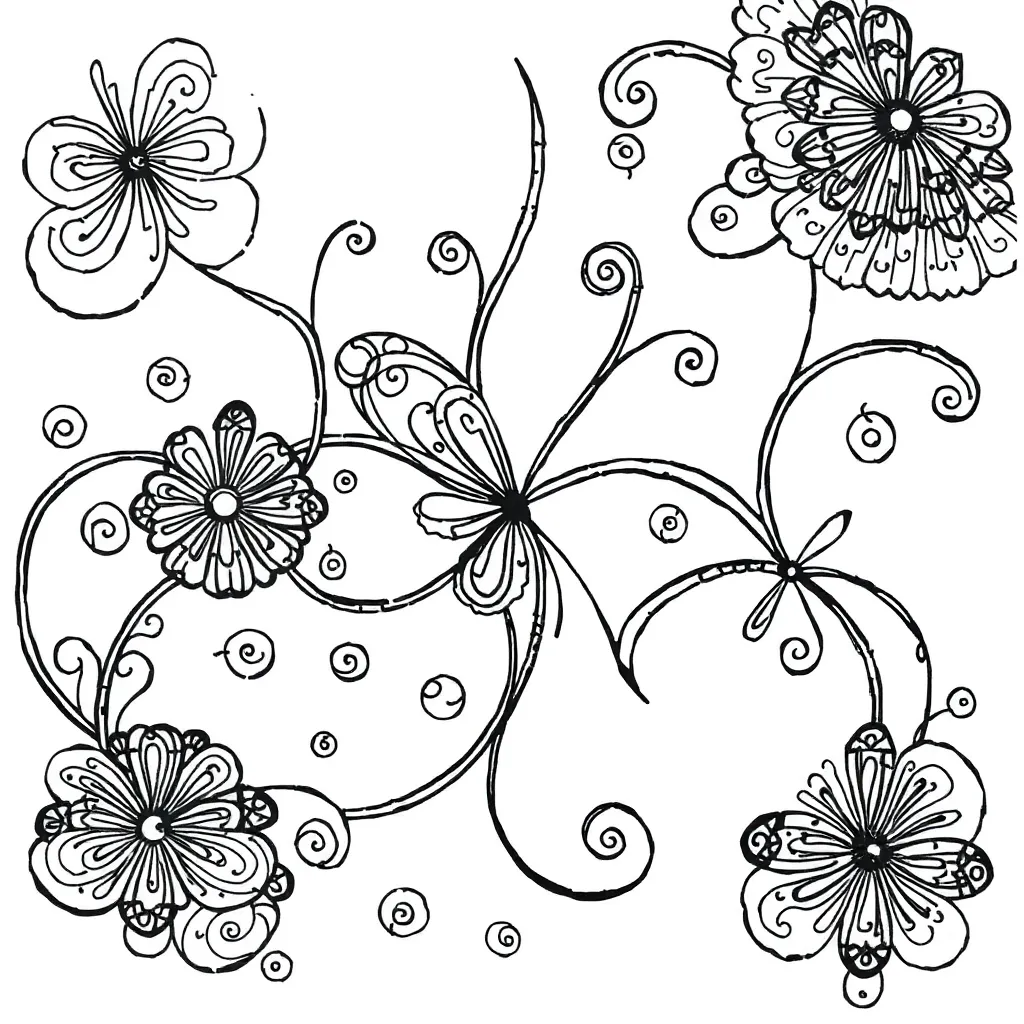Zentangle coloring page