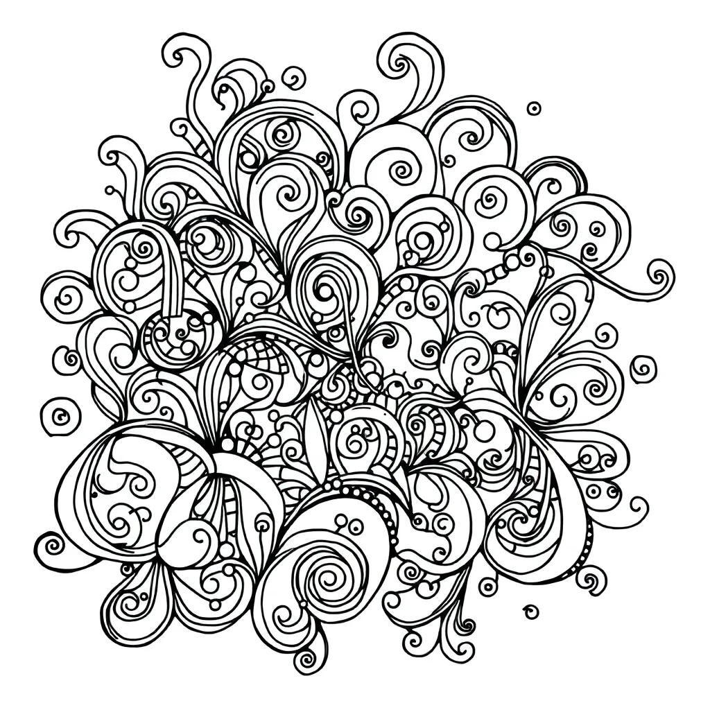 Zentangle coloring page
