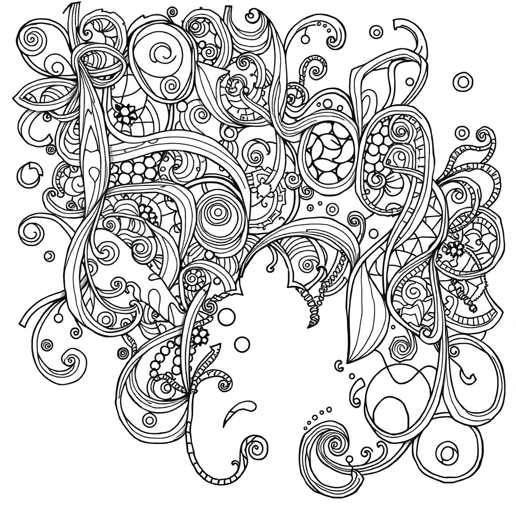 Zentangle coloring page
