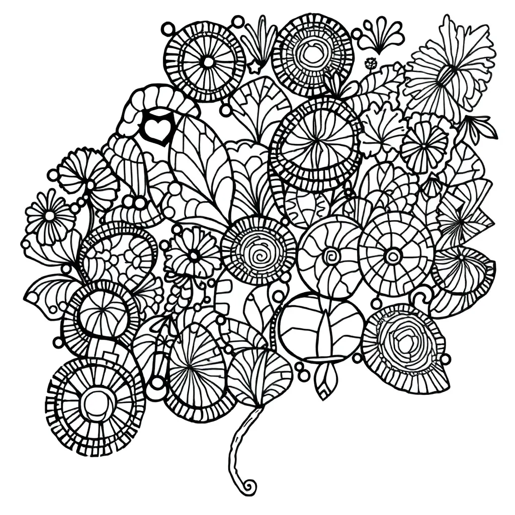 Zentangle coloring page