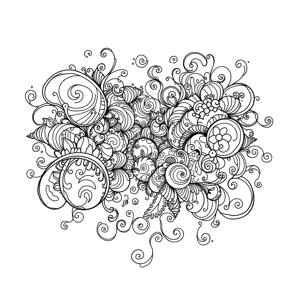 Zentangle coloring page