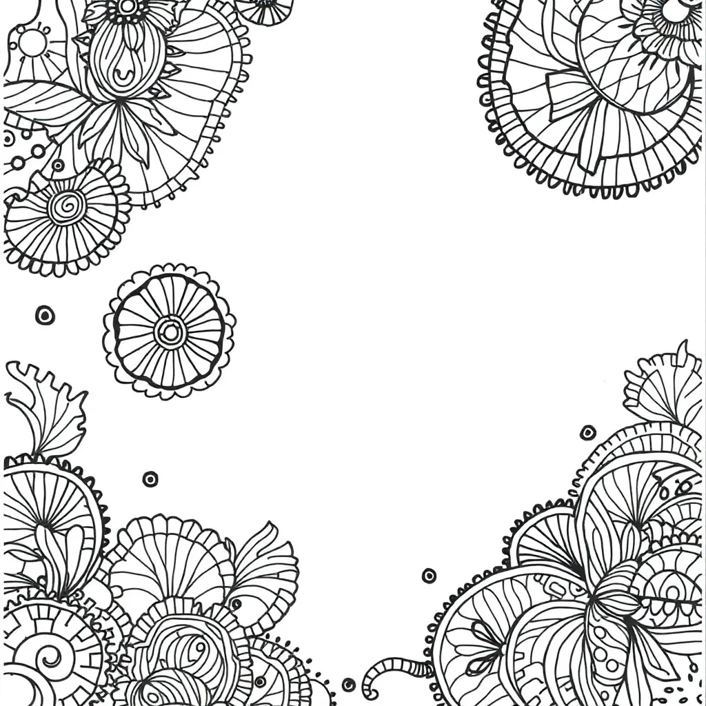 Zentangle coloring page