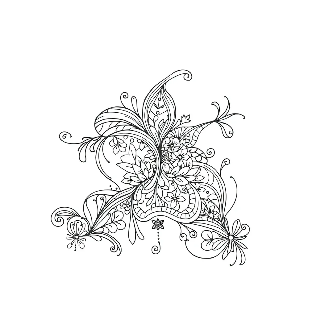 Zentangle coloring page