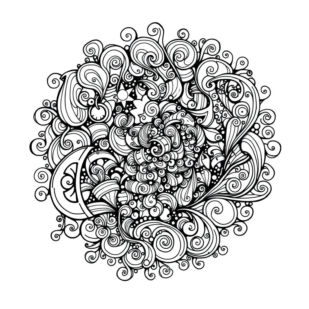 Zentangle coloring page