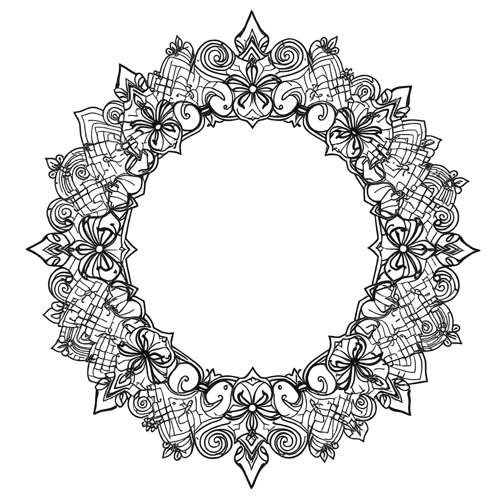 Zentangle coloring page