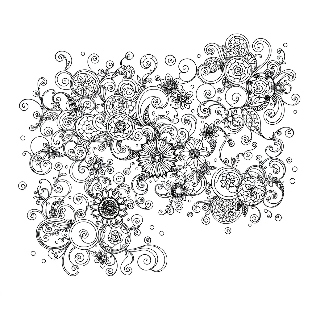 Zentangle coloring page