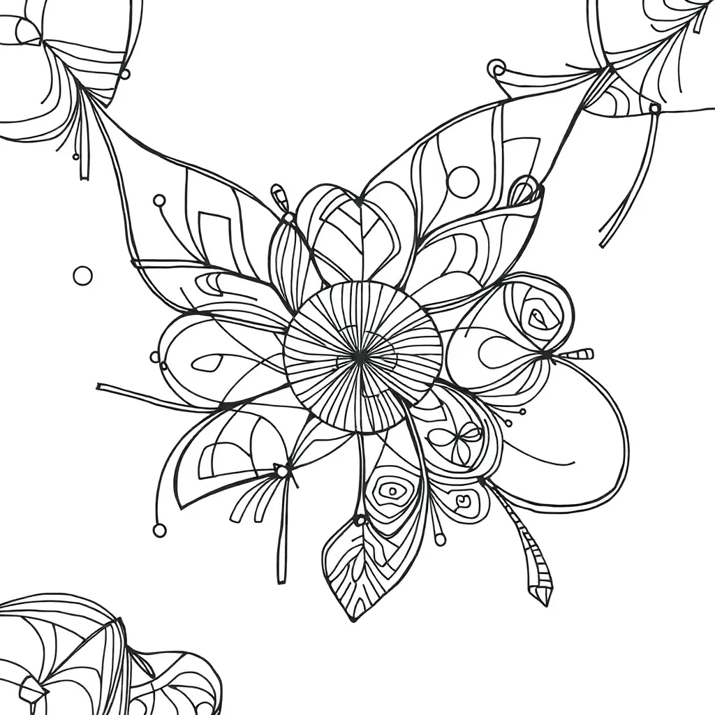Zentangle coloring page