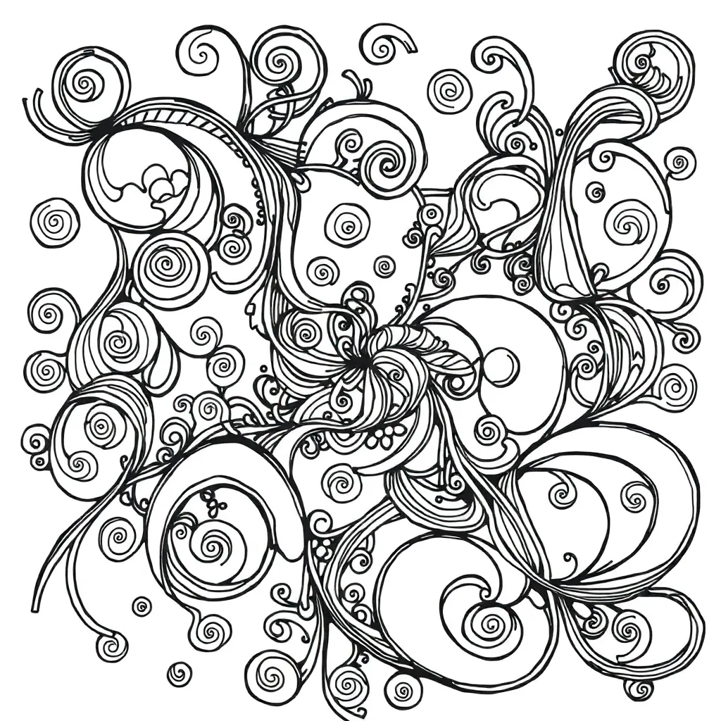 Zentangle coloring page