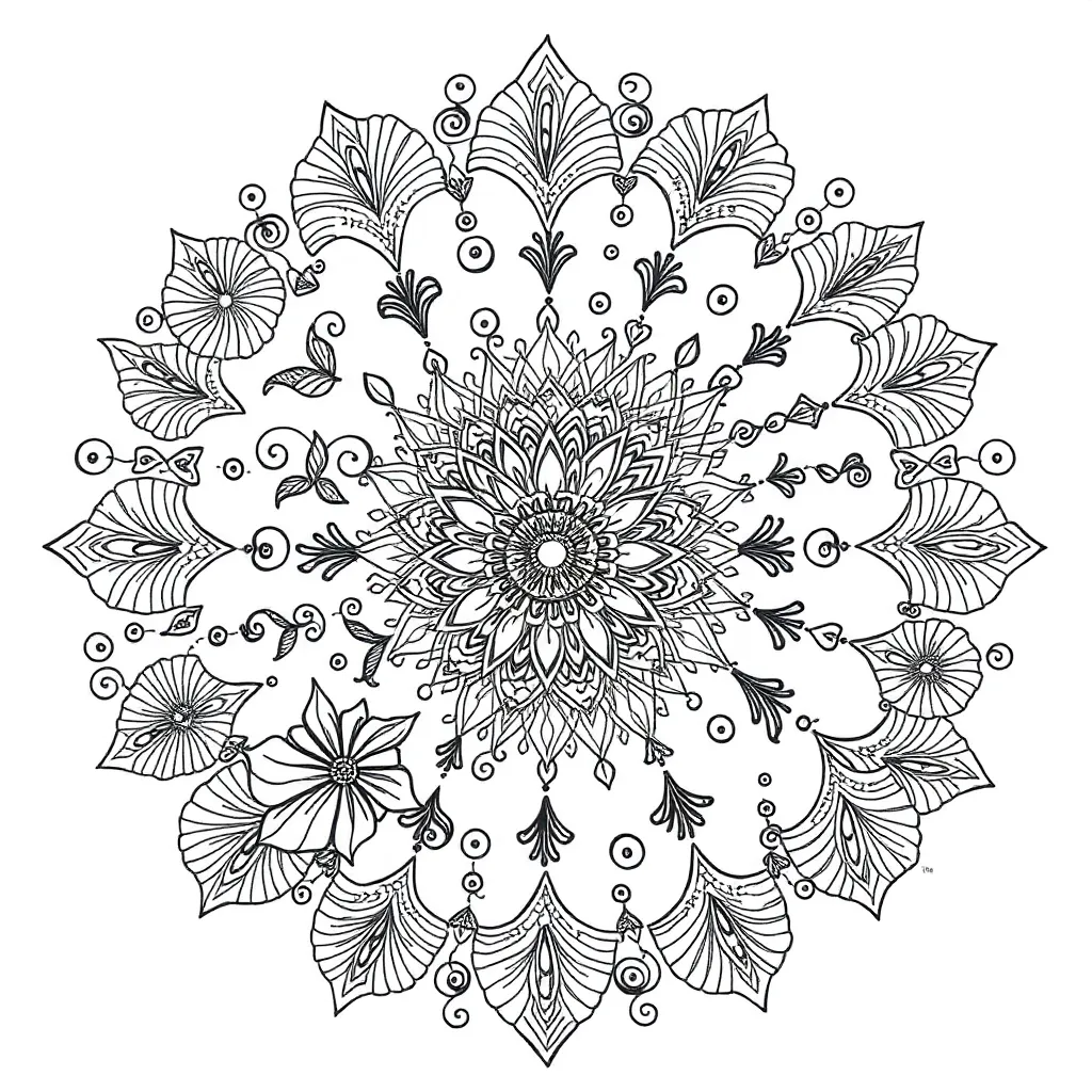 Zentangle coloring page