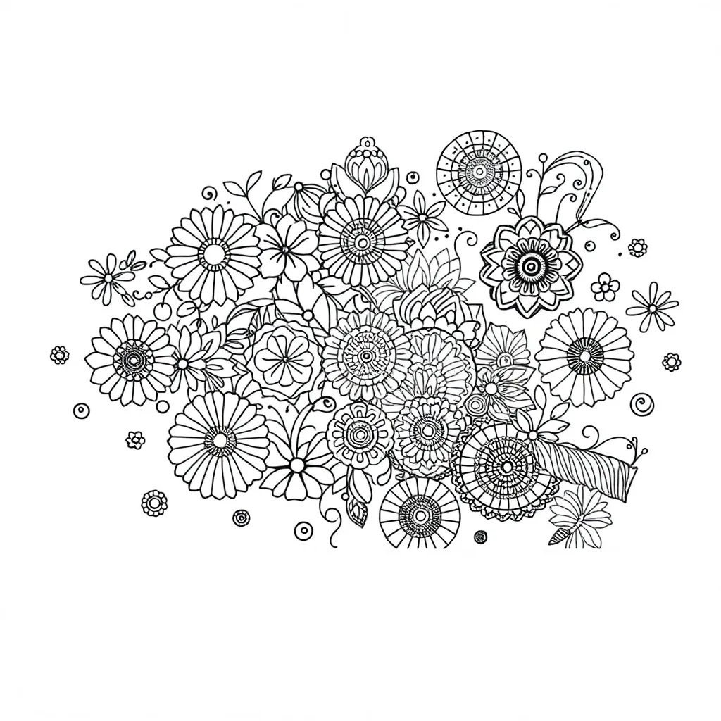Zentangle coloring page