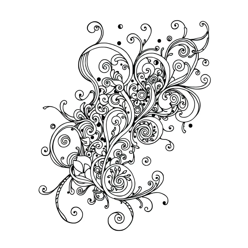 Zentangle coloring page