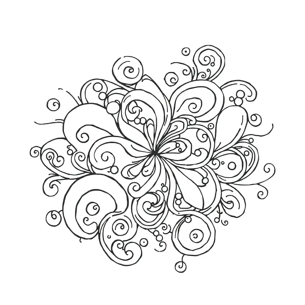 Zentangle coloring page