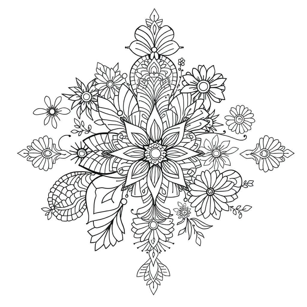 Zentangle coloring page