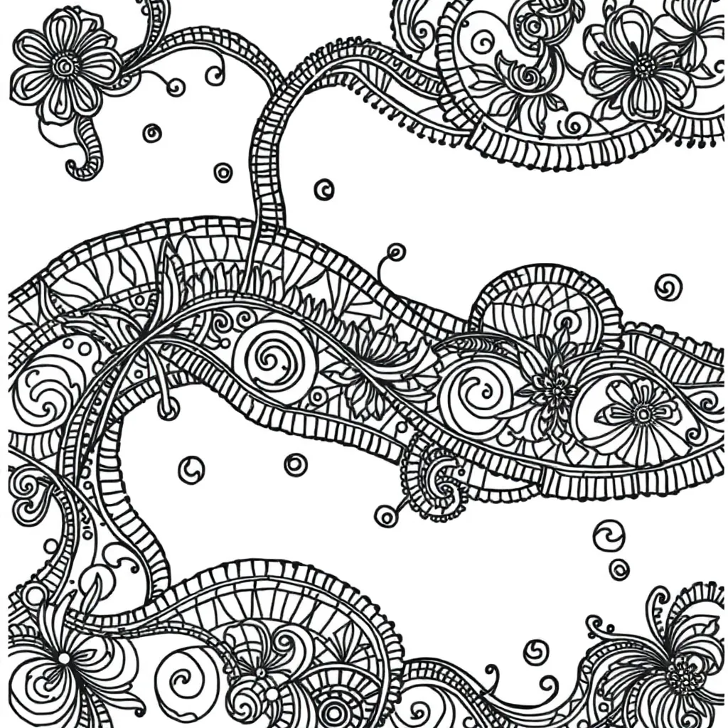 Zentangle coloring page
