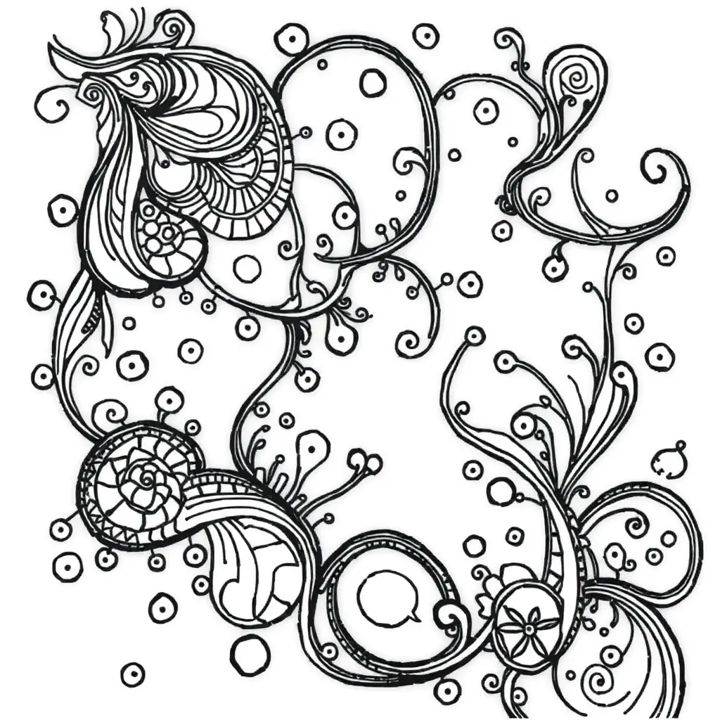 Zentangle coloring page