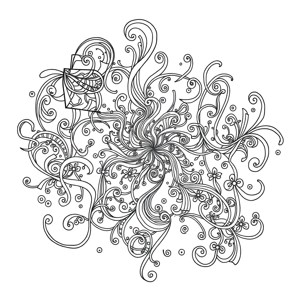 Zentangle coloring page