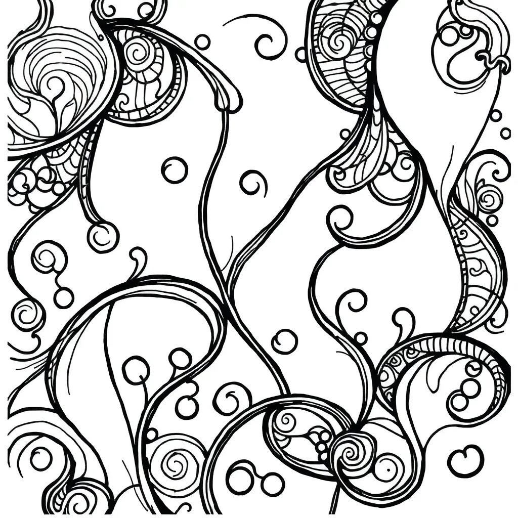 Zentangle coloring page