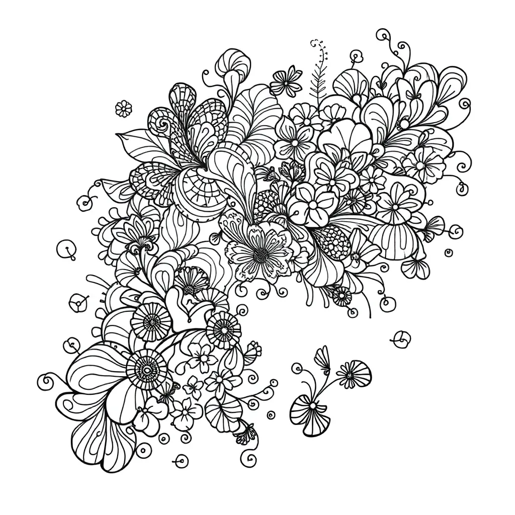 Zentangle coloring page