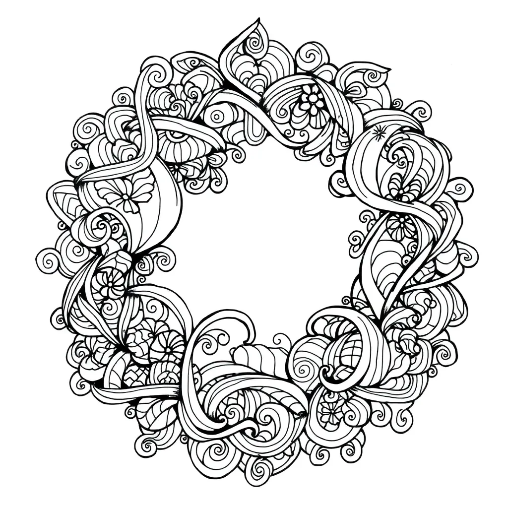 Zentangle coloring page