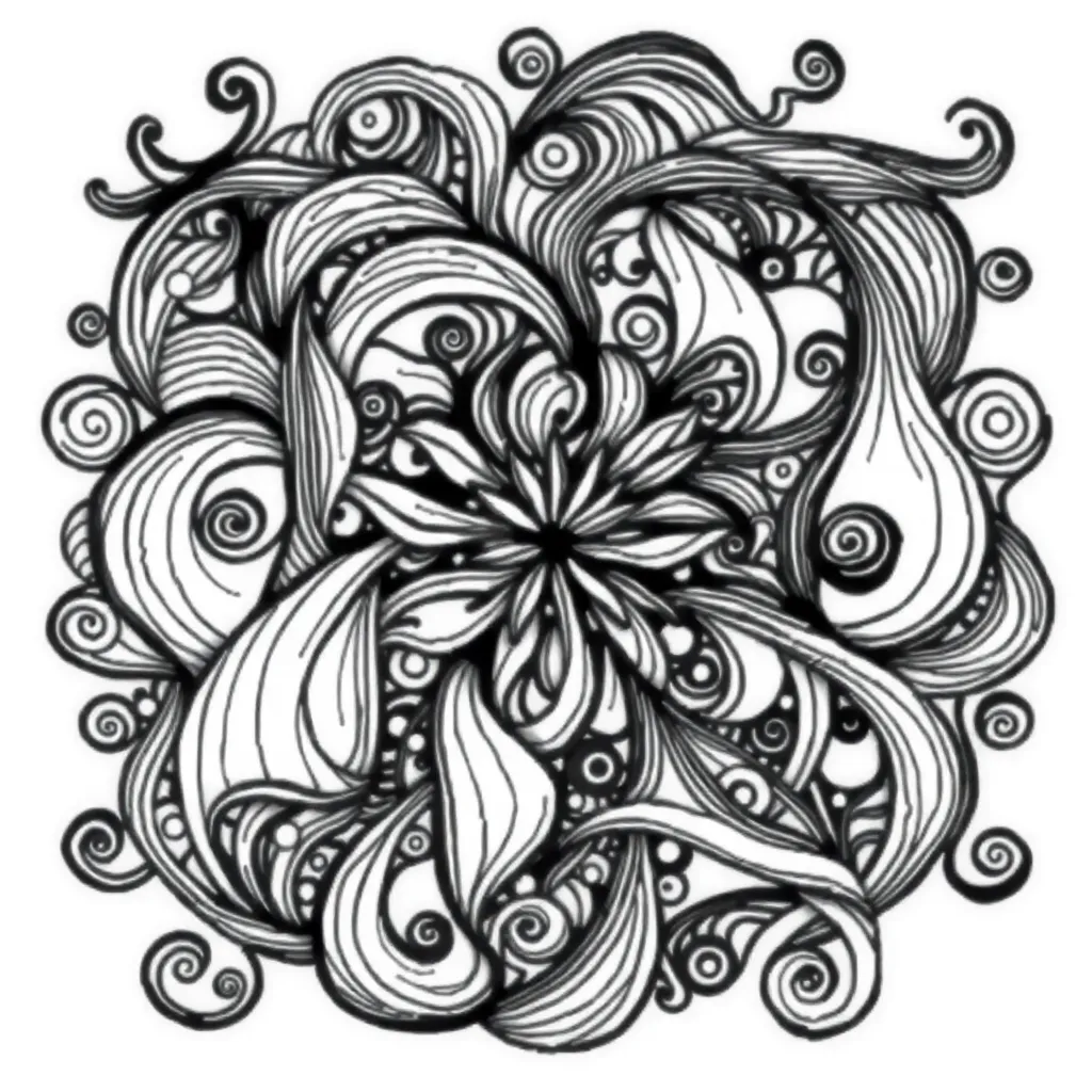 Zentangle coloring page