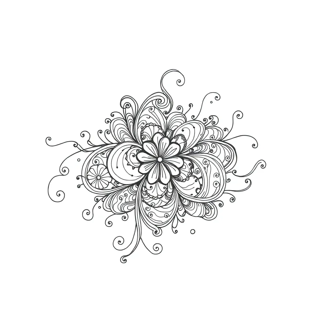 Zentangle coloring page