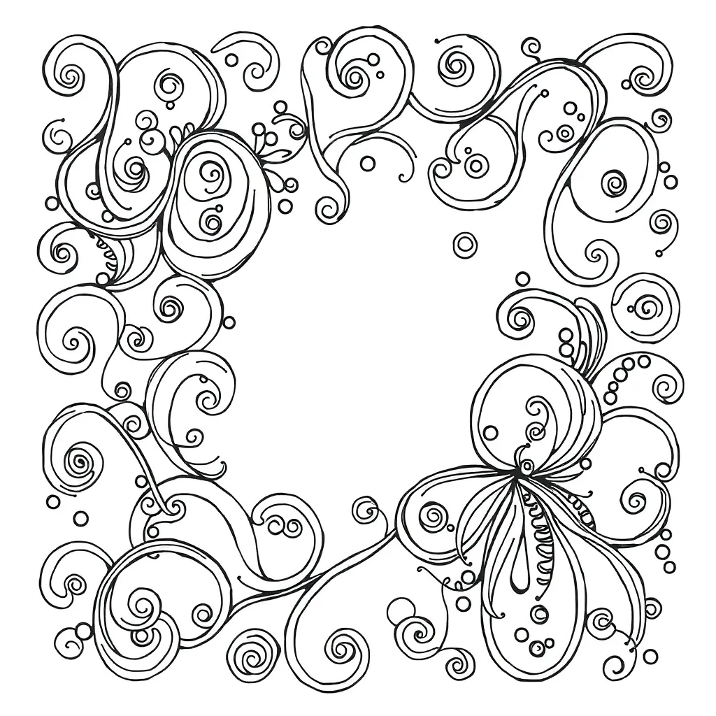 Zentangle coloring page