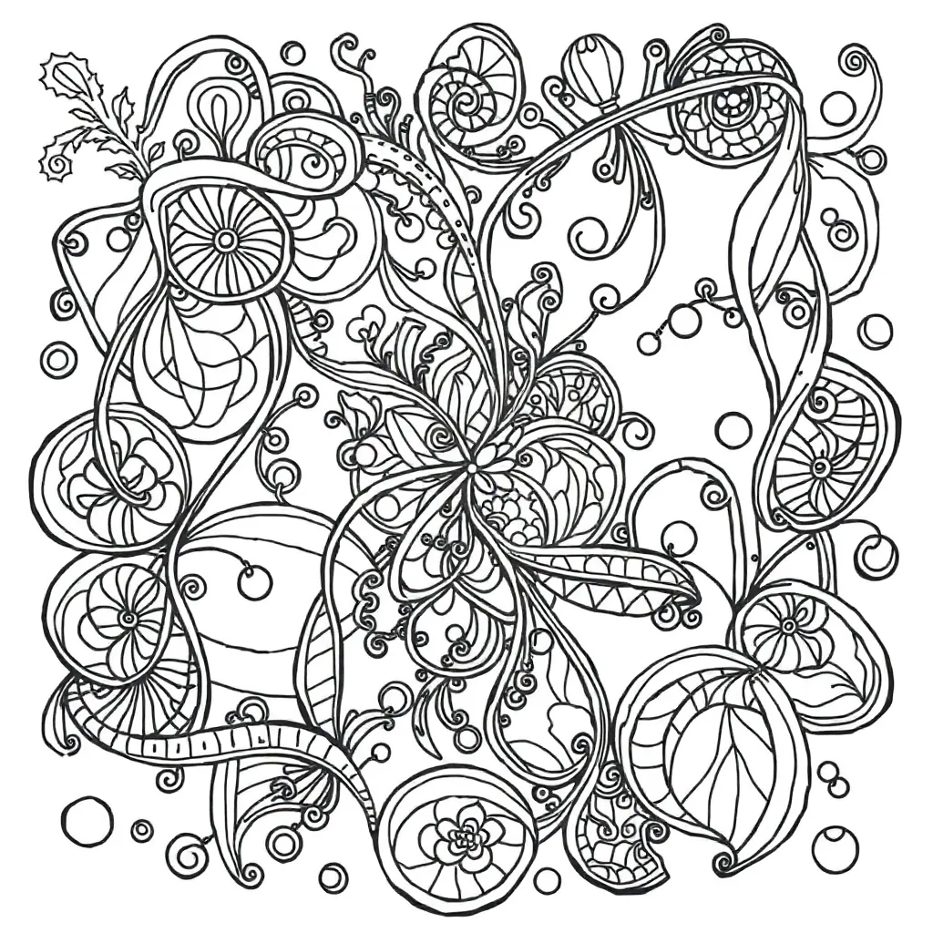 Zentangle coloring page
