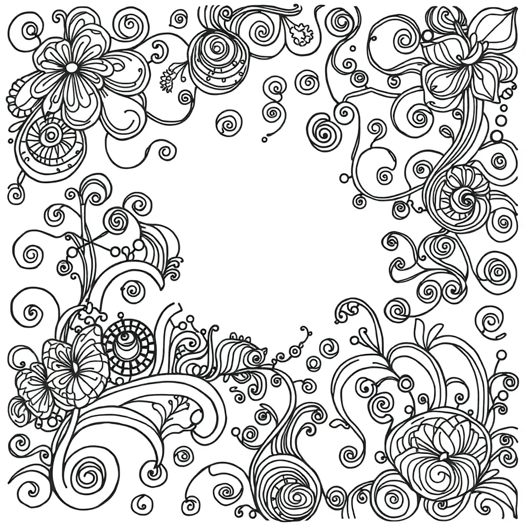 Zentangle coloring page