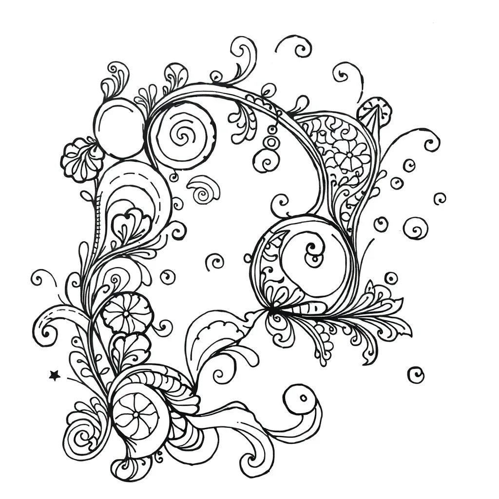 Zentangle coloring page