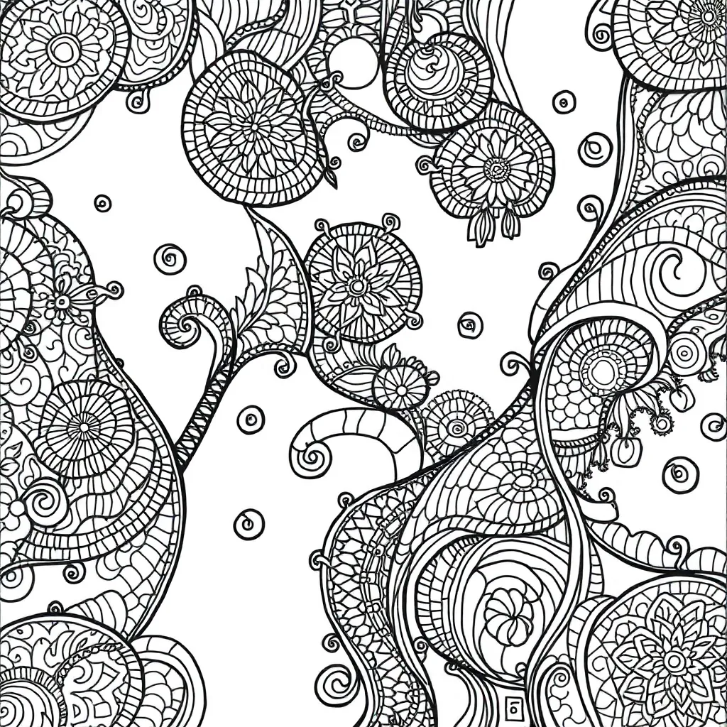 Zentangle coloring page