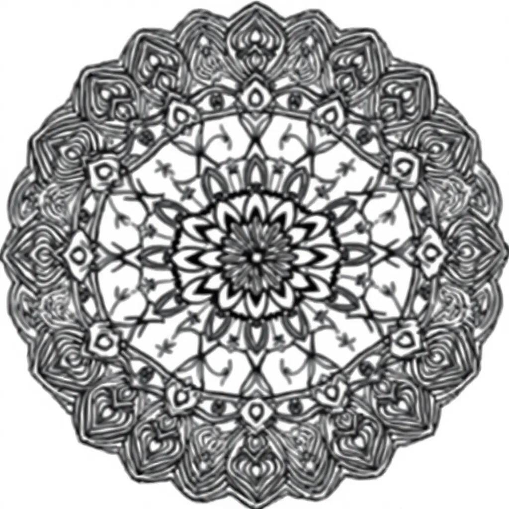 Zentangle coloring page