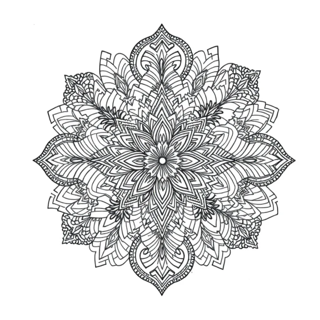 Zentangle coloring page