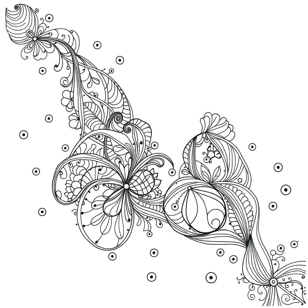 Zentangle coloring page